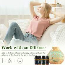 8 Kinds Of Essential Oils, MELAO Aromatherapy Essential Oil Kit For Diffuser, Humidifiers, Massage, Aromatherapy, Candle Making, Skin And Hair - 8 Flavors - View 8