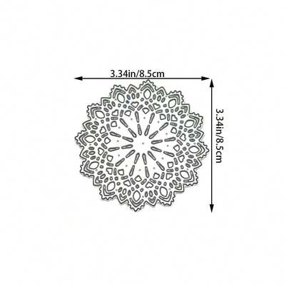 Round Lace Background Metal Cutting Dies, Card Making Set, Embossing Paper Mold, Scrapbooking Dies, Storage Bag & Accessories