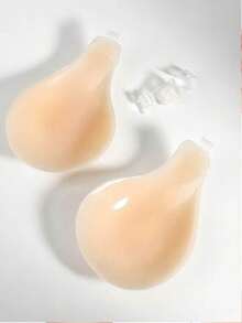 2/1 Pair Invisible Adhesive Lift Bra, Suitable For Small Bust - Reusable Non-Slip Silicone Bra With Straps, Backless Strapless Design, Suitable For Dresses, Swimwear, Bikinis, Beach Essential - Multicolor - View 13
