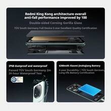 Xiaomi Redmi Note 14 Pro+ 5G 无锁版 | 2亿像素 AI 超清主摄像头 | 6.67英寸 1.5K AMOLED 阳光屏 | 骁龙7s Gen 3 处理器 | 5110mAh 长续航电池 | 120W 快充 | IP68 级防水防尘 | 搭载企鹅操作系统的旗舰智能手机 - 多色 - 查看 5