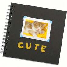 Album ảnh tự làm kích thước 8.8 x 8.8 inch, 30 tờ/60 trang, bìa cứng bằng giấy Kraft, album kỷ niệm đám cưới. - 8 inch - Xem 3