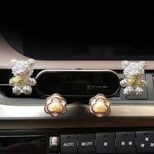 yucen 新款可爱卡通女神车载出风口手机支架，通用无遮挡视角手机支架，女士车载导航配件 - 彩色 - 查看 5