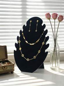 1/5/10 Pcs Jewelry Display Stand Bust Holder, Necklace Pendant Earring Display Stand Holder, Jewelry Tower Stand, For Necklaces, Pendants, Earrings, Display Stand - Flame Flocking - View 5