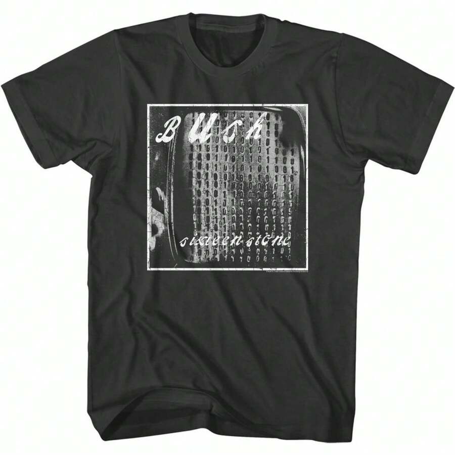 Bush Sixteen Stone Album Art Smoke T-Shirt - 黑色 - 查看 1