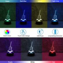 1pc Multi-Color 3D Night Light, 7-Color Game Controller Series Night Light, USB Powered LED Desk Lamp, Suitable For Bedroom Bedside, Atmosphere Lamp, Creative Gift Night Light - 彩色 - 查看 2