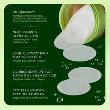 Korean Skincare (2-PACK) - Anti-Aging, Dark Spot & Wrinkle Minimizing Toner Pads With Centella Asiatica, Snail Mucin, Niacinamide - 200 Ct. - 2 件裝 - 查看 5