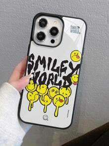 Smiley World 2-In-1 Funny Smiling Face Graphic Hard Phone Case, Compatible With Apple - Multicolor - View 1