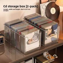 1 hộp đựng đồ trong suốt, thích hợp để đựng CD, mỹ phẩm, sơn móng tay, nước hoa, thắt lưng, làm kệ sách, ngăn tủ quần áo, dùng cho bàn trang điểm, phòng ngủ, phòng tắm, văn phòng, trang trí phòng ngủ, phù hợp cho cả nam và nữ, trang trí mùa thu. - Nhiều màu - Xem 11