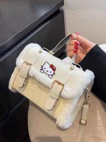 Plus Fleece Thick Crossbody Bag, New Girl's Handbag, Multi-Functional Unique Texture Storage Bag - Multicolor - View 2