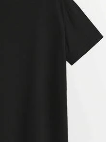 NUDEA 2025 Summer New Style, Featuring A Smiling Face And The Word 'Happy', This Casual Printed Short-Sleeve Top Comes With Elastic Waist Pocket Shorts For Women, A Two-Piece Set Summer Clothes  Two Piece Set Women - 黑色 - 查看 3