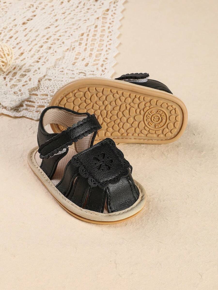 2026 Summer New Closed Toe Soft Bottom Sandals For Infant Girls, Minimalist & Fashionable