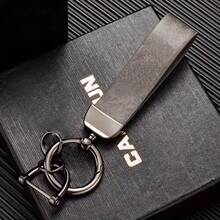 PU Leather Creative Minimalist Keychain Pendant, Personalized Key Chain Ring Wrist Strap Bag Charm, Vintage High-End Fashion Leather Key Holder Gifts For Mother, Father, Graduation, And Teacher - Multicolor - View 6