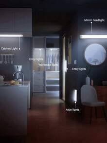 10/20/30/50厘米白色LED吧台灯，可调光，可充电，带夜灯功能 - 白色 - 查看 6