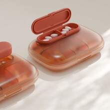 Hộp đựng thuốc mini di động, phù hợp cho ba bữa ăn mỗi ngày, hộp đựng thuốc nhỏ gọn, hộp đựng viên nang, thuốc men, thực phẩm chức năng tiện dụng. - Hộp đựng thuốc nhỏ cầm tay có chắn sáng - có thể tháo rời từ tính - Xem 21