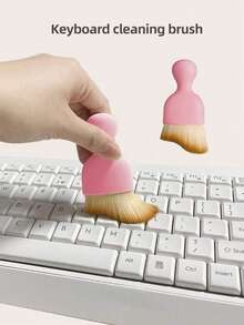 1/2/3 pièces Brosse de nettoyage de clavier noire avec des poils doux qui peut être utilisée pour nettoyer la poussière dans les fissures, les intérieurs de véhicules, les tables, la maison, le bureau, l'ordinateur, le clavier, la décoration de voiture, l'outil de dépoussiérage, la rentrée scolaire, la saison de la rentrée scolaire, la fête des mères - A - Voir 1