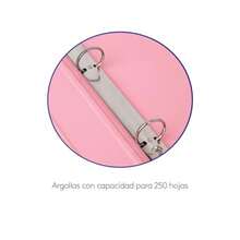 Kit de 4 Carpetas para Archivo plastificada Tamaño Carta 1pg - Rosa Pastel - Rosa pastel - Ver 2