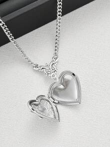 Eterna Glow A Gothic Bat Necklace Dark Niche Design Necklace Suitable For Daily Wear For Women - Silver - View 3