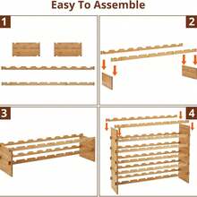 Wine Rack & Wine Glass Rack - 72 زجاجة - مشاهدة 5