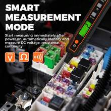 VT01A Automotive Voltage Tester, Non-Contact Adjustable DC Voltage Backlight Test Meter, Automotive Troubleshooting Circuit Test Pen - Black - View 4