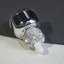 30ml Botella de gotero de vidrio con adorno de rhinestones recargable y de tamaño de viaje, adecuada para aceites esenciales, sueros, perfumes, colonias, aceites corporales, protector solar - Diamante - Ver 7