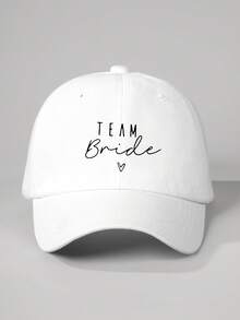 1 Mũ bóng chày thêu "Cô dâu" dành cho nữ, Mũ chống nắng có thể điều chỉnh để sử dụng ngoài trời, du lịch, đi biển, thích hợp cho mùa xuân/thu, phong cách Unisex Y2K - trắng - Xem 13