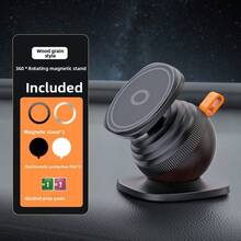 360° Magnetic Car Phone Holder, Car Air Vent Phone Mount, Shock-Proof Navigation Bracket, Universal, Sturdy Fixation, Driving Navigation Assistant - A - View 12