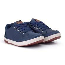 Tênis Infantil Masculino Casual Confortável Antiderrapante Leve Dia a Dia Escola - Azul Marinho - Visão 3