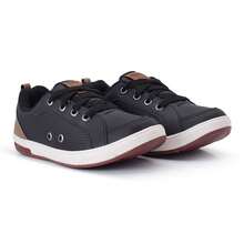 Boys' Casual Comfortable Non-Slip Lightweight Sneakers For Everyday Use At School - 黑色 - 查看 4