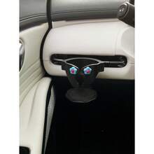 卡通汽车出风口杯架，创意车载咖啡/饮料杯收纳架，多功能女性杯架 - 小花出風口杯架 - 查看 2