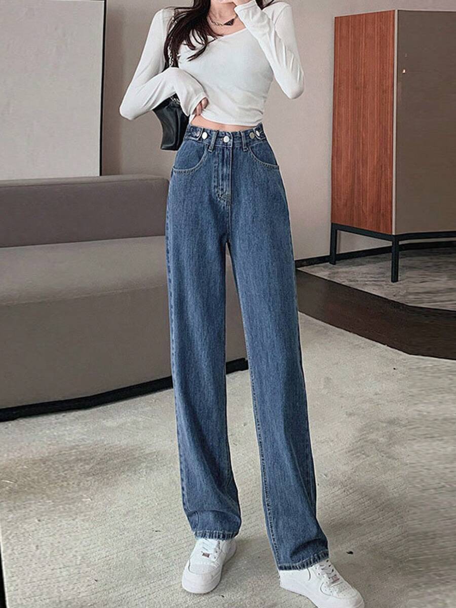 Women Pants - Blue - View 1