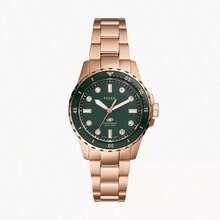 Fossil Đồng hồ nữ ES5371 màu xanh lá cây, vỏ thép không gỉ hai tông màu. - màu xanh lá - Xem 8