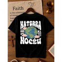 STREETGANG- ASSIM NA TERRA Camiseta Gospel Infantil Juvenil Adolescente Camiseta Jesus Deus Camisa Cristã Evangélica Roupa de Igreja Unissex Menino e Menina - 100% Algodão Premium Tamanho 2 ao 16 - Preto - Visão 1