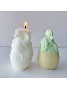 Baby Dragon Shaped DIY Handmade Plaster Aromatherapy Silicone Mold - Cylinder - View 3