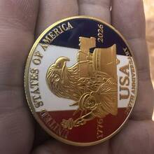 Purchase Sports And Outdoor Medals And Commemorative Coins, Eagle Challenge Coins Metal Badges, Lucky Coins Commemorative Coins Collectibles, Christmas And Halloween Gifts - 金色 - 查看 3