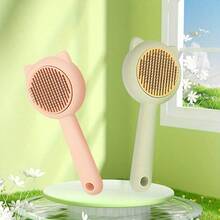 Bàn chải tắm massage nổi loại bỏ lông rụng cho mèo, lược chải lông cho chó, dụng cụ chăm sóc thú cưng đa năng - Xem 3