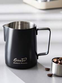 1pc Hand Drip Coffee Latte Art Cup, White Or Black 350ml Milk Frothing Pitcher, Stainless Steel Spout Latte Art Cup, Coffee Latte Art Cup, Suitable For Coffee Cups, Milk Frothers, Latte Pitchers, Foam Cups, Coffee Pots, Drip Coffee Maker And Coffee Making Set Tools - Multicolor - View 10