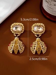 1 Pair Fashionable Luxury Versatile Insect Design Earrings For Women - Multicolor - View 6