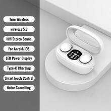 Ultra-Mini Wireless In-Ear Headphones, 5.4 True Wireless Noise Cancelling, High-Fidelity Sound Quality, All-Day Invisible Design, Touch Control, USB-C Charging, Suitable For Running, Sleeping, Compatible With All Phones - View 8