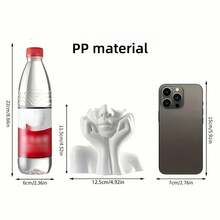 Creative Human Body Art Shaped Artificial Vase, Office Desk Multifunctional Storage Pen Holder Makeup Brush Holder Decorative Item, Storage Box. - One Size Fits All - View 4