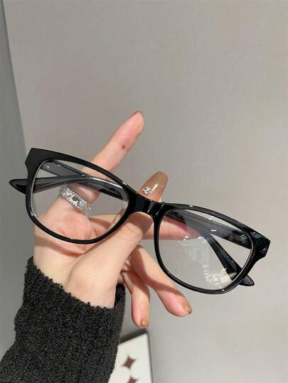 1pc Oval-Shaped Women's Casual Street Style Fashion Mirror