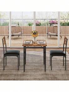 Dining Table & Chair Sets - Brown - View 4