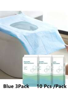 10/30pcs Thick Disposable Toilet Seat Covers With Extra Large Design For Full Protection Clean Portable Travel Toilet Seat Covers Individually Wrapped Toilet Stickers Perfect For Public Restroom Toilet Seat Cushions Household Items Travel Essentials Bathroom Decor Room Essential Accessories - Multicolor - View 15