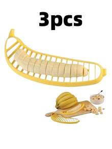 1pc Handheld Banana Peeler & Slicer, Easy To Clean, Suitable For Infants And Adults - Multicolor - View 10