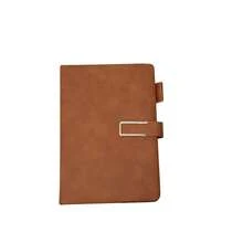 1 pieza Cuaderno/Diario A5 - Cuaderno de negocios con tapa dura, diario de piel sintética PU con cierre magnético y soporte para bolígrafo, adecuado para hombres y mujeres, cuaderno de espiral grueso para oficina, negocios, estudio, viajes, uso personal - A - Ver 18