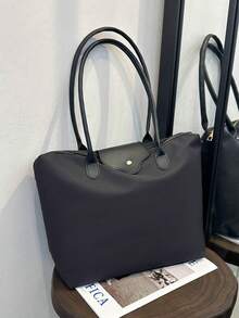 New Arrival Large Capacity Minimalist Fashion Tote Bag, Commuter Handbag With Shoulder Strap For Men - Multicolor - View 8