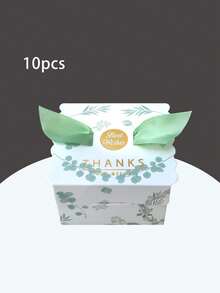 10pcs Children's Party Theme Foil Candy Boxes, European Minimalist Creative Birthday Candy Gift Paper Boxes, Suitable For Baby Shower - Multicolor - View 10