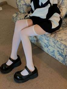 Vớ cao đến đùi gợi cảm dành cho nữ, vớ dây mảnh, thích hợp cho mùa xuân/hè. - Nhiều màu - Xem 5