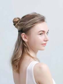 1pc Instant Lift & Tighten Headband, Invisible Clip Design, Removes Crow's Feet, Face Lifting Patch, Reusable, Face Lifting Sticker - Khaki - View 5