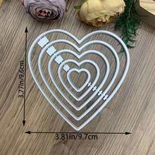 Troqueles de corte de metal, troqueles de corte de marco, plantillas de metal adecuadas para manualidades DIY, elaboración de tarjetas de papel, scrapbooking y artesanía de estampado en relieve - plata - Ver 6