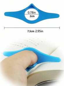 1pc Thumb-Sized Book Support Holder, Page Holder, School Supplies, Reading Aid, Student Book Accessories, Page Unfolder, Convenient Bookmarks, School Supplies, Back-To-School Season. - Multicolor - View 12
